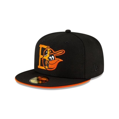 Baltimore Orioles Gorra | New Era MLB Double Logo 59fifty Fitted Cap Mexico - Negros